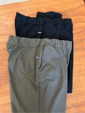 EUC Vuori Miles Size Medium Elastic-Waist Casual trousers - Black Olive Bundle